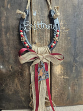 Load image into Gallery viewer, Personalized Horse Gift - Rustic Horseshoe - Horse Lover Gift for Equestrians & Barrel Racers