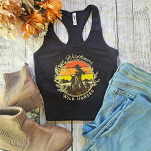 Load image into Gallery viewer, Horse Tank Top - Wildflowers and Wild Horses