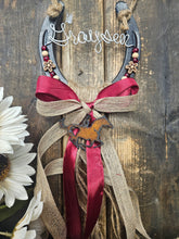 Load image into Gallery viewer, Personalized Horse Gift - Rustic Horseshoe - Horse Lover Gift for Equestrians & Barrel Racers