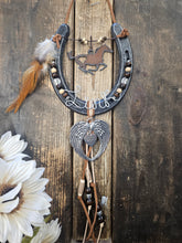 Load image into Gallery viewer, Horse Memorial Gift - Angel Wings Horseshoe- A Piece of My Heart Lives in Heaven