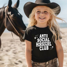 Load image into Gallery viewer, Funny Horse Shirt for Kids - Anti Social Horse Girl CLub