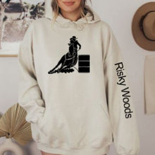 Load image into Gallery viewer, Personalized Horse Lover Gift - Barrel Racer Hoodie