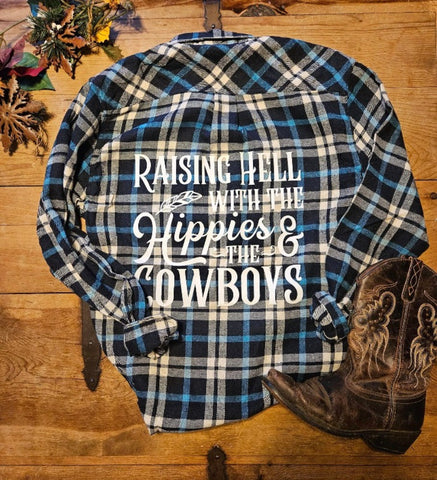 Boho Cowgirl Flannel - Raising Hell with the Hippies and the Cowboys