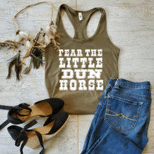 Load image into Gallery viewer, Horse Lover Tank Top - Fear the Little Dun Horse