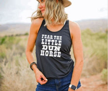 Load image into Gallery viewer, Horse Lover Tank Top - Fear the Little Dun Horse