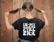 Load image into Gallery viewer, Horse Lover Gift for Kids - In My Horsegirl Era Custom T-shirt