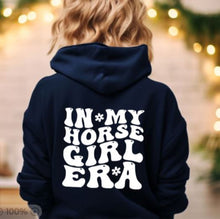 Load image into Gallery viewer, Horse Gift for Kids - Personalized In My Horsegirl Era Hoodie