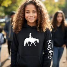 Load image into Gallery viewer, Horse Kids Hoodie - Personalized Western Pleasure Hoodie