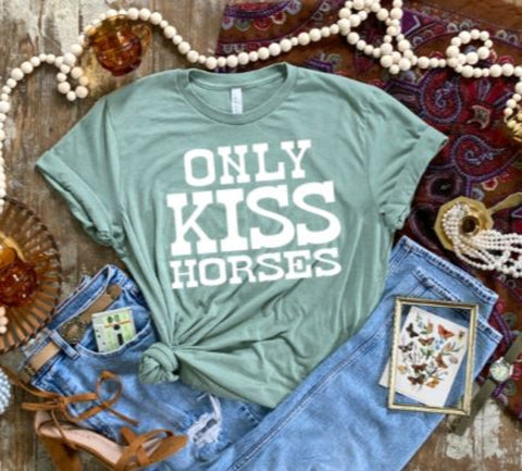 Only Kiss Horses Graphic T-shirt