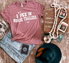 Load image into Gallery viewer, Funny Horse Lover Shirt - I Pee in Horse Trailers