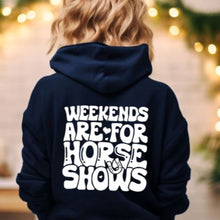 Load image into Gallery viewer, Horse Hoodie for Kids - Weekends are For Horseshows Sweatshirt