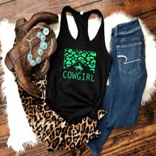 Load image into Gallery viewer, Cheetah Cowgirl Tank Top