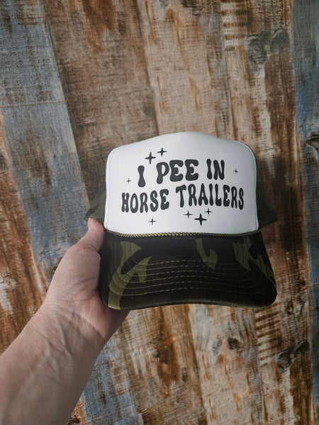 I Pee in Horse Trailers Fun Horse Lover Hat