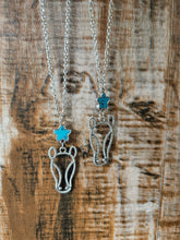 Load image into Gallery viewer, Horse Necklace with Turquoise Star
