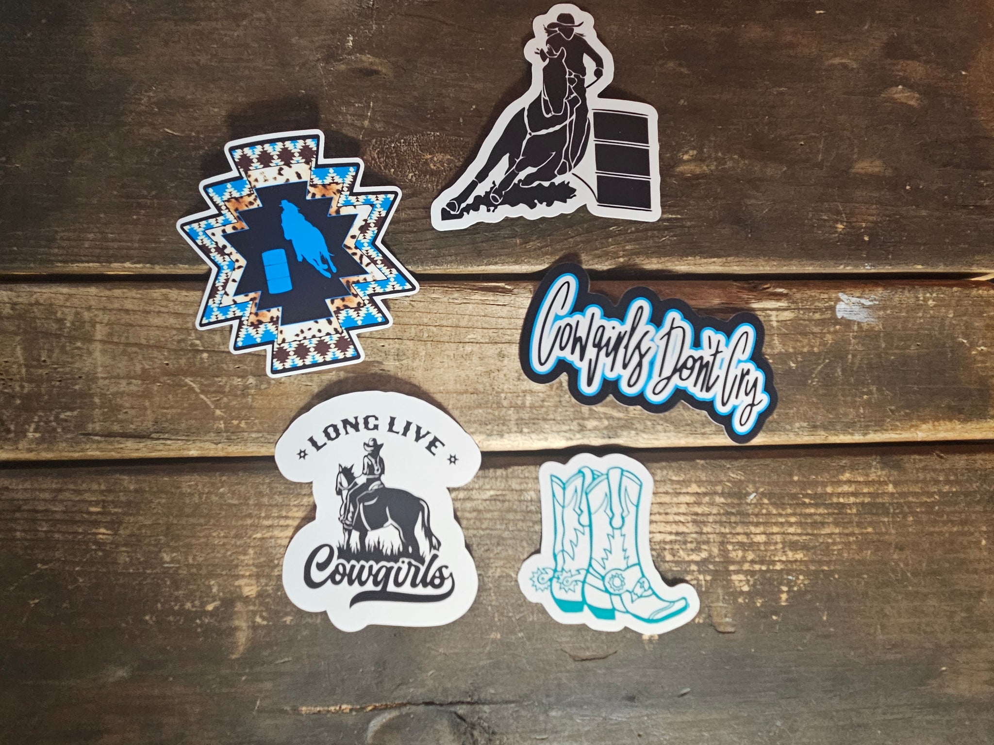 Horse Stickers - Barrel Racer Pack