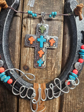 Load image into Gallery viewer, Horse Lover Gift with Southwest Cross
