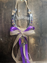 Load image into Gallery viewer, Horse Gifts for Girls - Personalized Horse Gift - Purple Sands Rustic Horseshoe Decor
