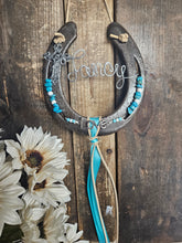 Load image into Gallery viewer, Horse Memorial Gift - The Blessing Rustic Horseshoe
