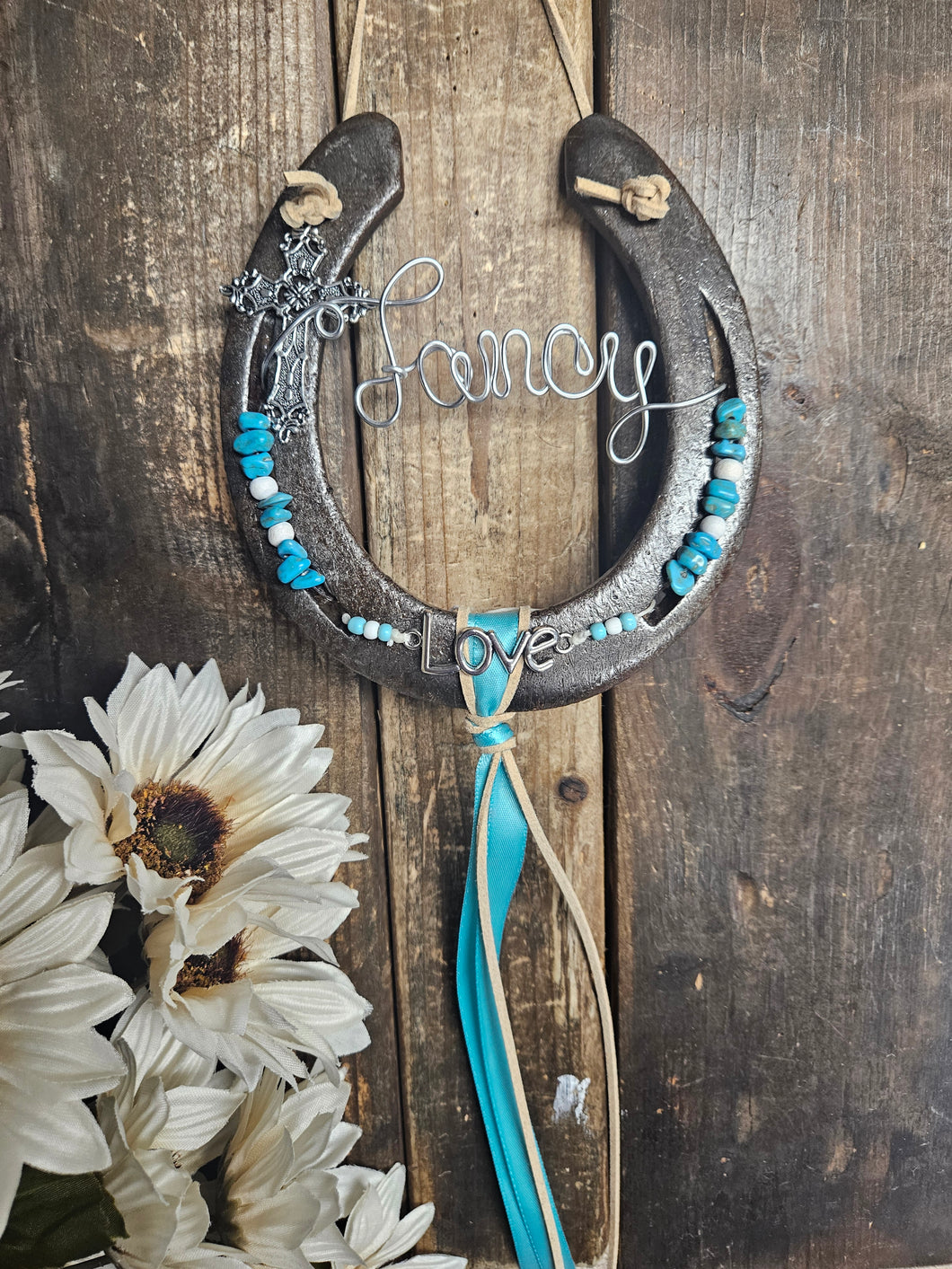 Horse Memorial Gift - The Blessing Rustic Horseshoe