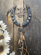 Load image into Gallery viewer, Horse Memorial Gift - Small Angel Wings Horseshoe
