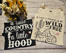 Load image into Gallery viewer, T-shirt Bundle Larges- A Liitle Country/ If I was a Cowboy Tees
