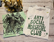 Load image into Gallery viewer, T-shirt Bundle X Larges- Anti Social Horsegirl/ Leave Her Wild Tees
