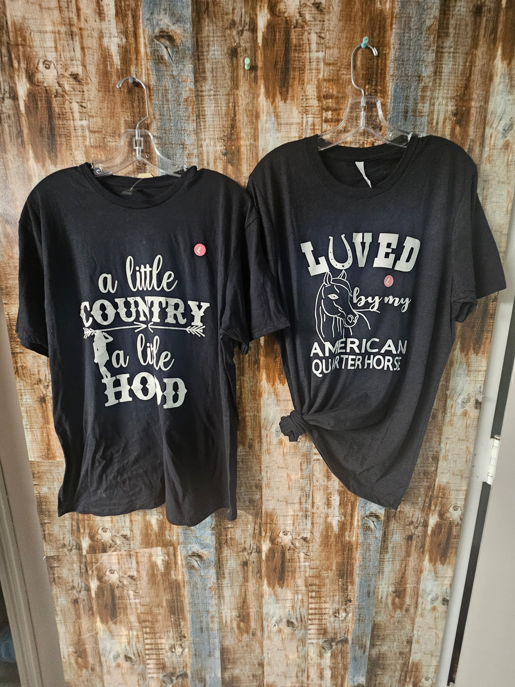 T-shirt Bundle Larges- A LittleCountry/ Loved By my American QH Tees