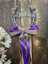 Load image into Gallery viewer, Rustic Horse Memorial Gift with Angel Wing

