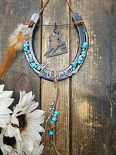 Load image into Gallery viewer, Horse Lover Gift -Personalized Horse Gift - Amber Horseshoe Decor
