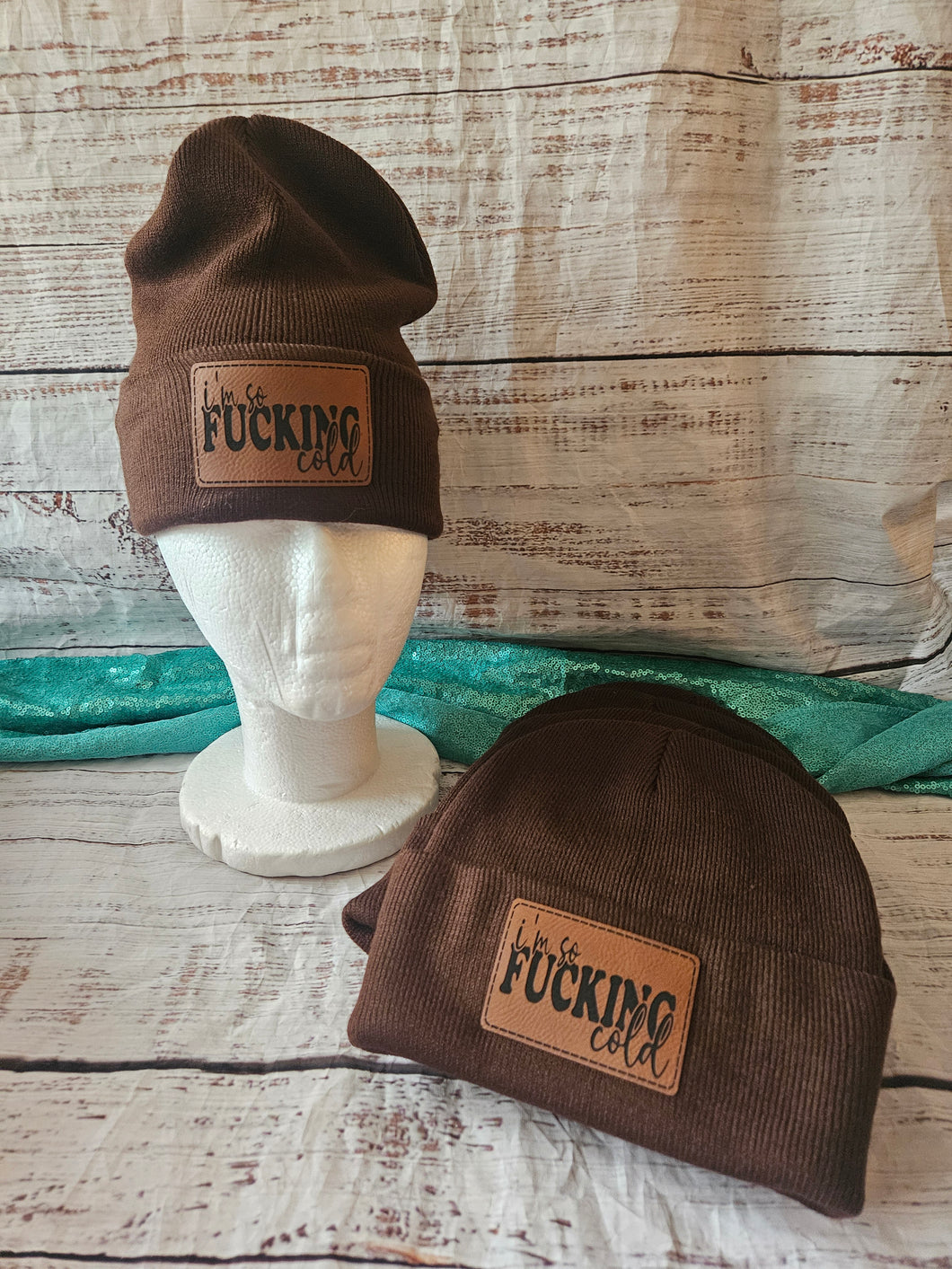 Funny Horse Beanie Winter Hat - I'm so F*cking Cold