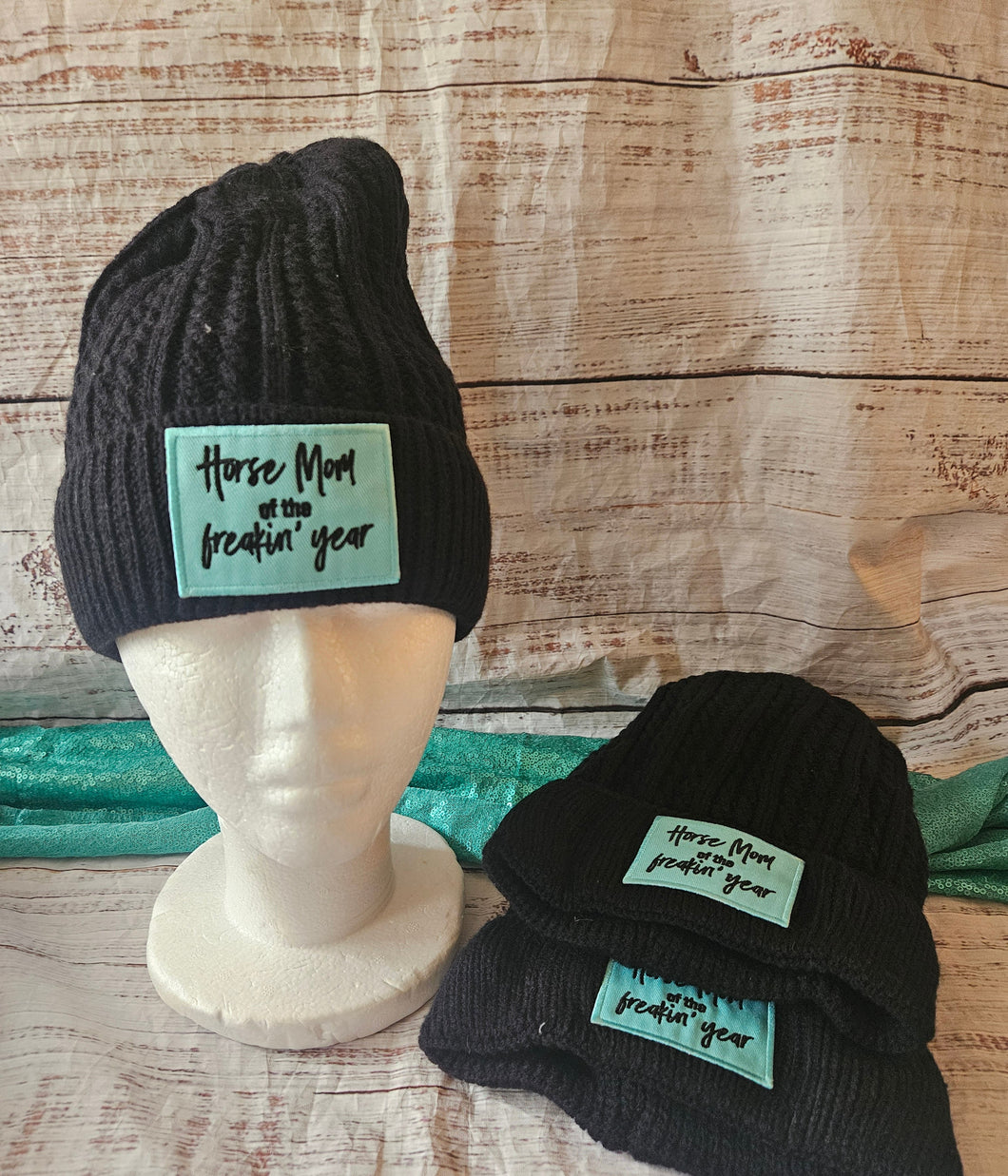 Funny Horse Beanie Winter Hat - Horse Mom of the Year