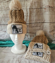 Load image into Gallery viewer, Funny Horse Beanie with Pom Pom Winter Hat - Built for Feed not for Speed
