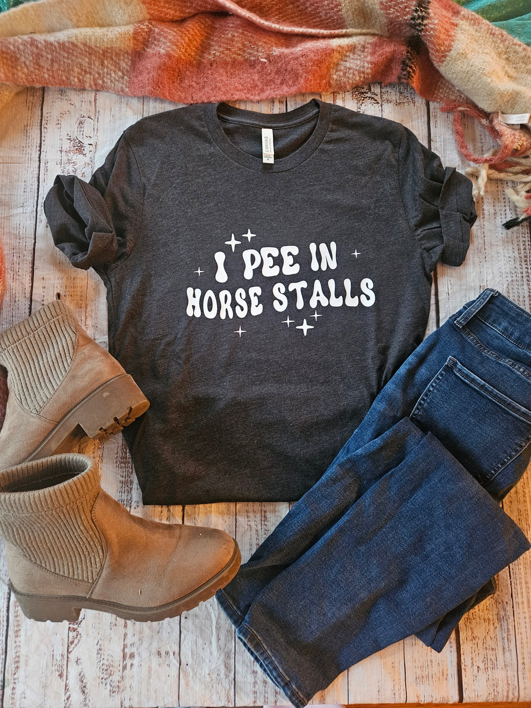 Funny Horse Lover Shirt - I Pee in Horse Stalls