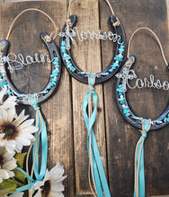 Load image into Gallery viewer, Horse Memorial Gift - The Blessing Rustic Horseshoe
