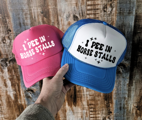 I Pee in Horse Stalls Fun Horse Lover Hat