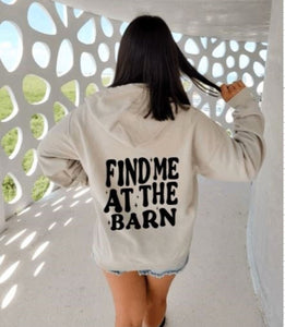 Horse Hoodie - Find me at the Barn