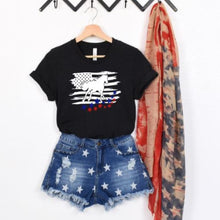 Load image into Gallery viewer, American Flag Horse Lover Graphic T-shirt
