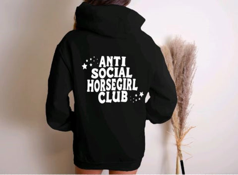 Horse Hoodie for Anti Social Horse Girls