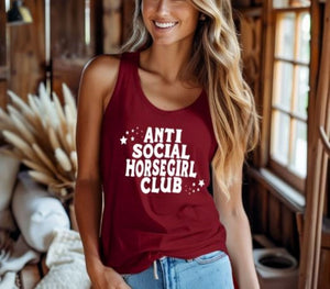 Horse Lover Tank Top - Anti Social Horsegirl