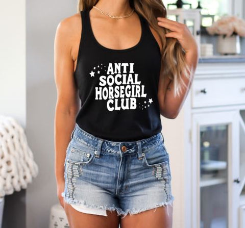 Horse Lover Tank Top - Anti Social Horsegirl