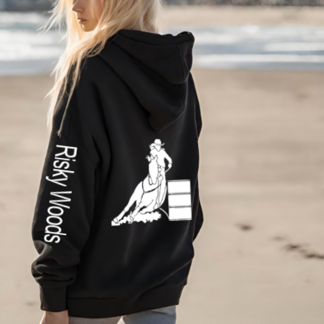 Custom Barrel Racer Hoodie for Cowgirls