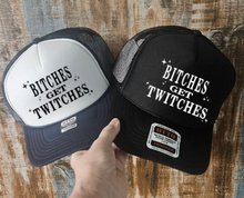 Load image into Gallery viewer, Horse Trucker Hat - Bitches Get Twitches
