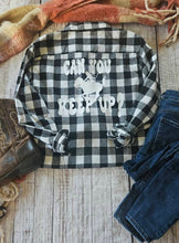 Load image into Gallery viewer, Horse Flannel - Cowgirl -  Can You Keep Up?
