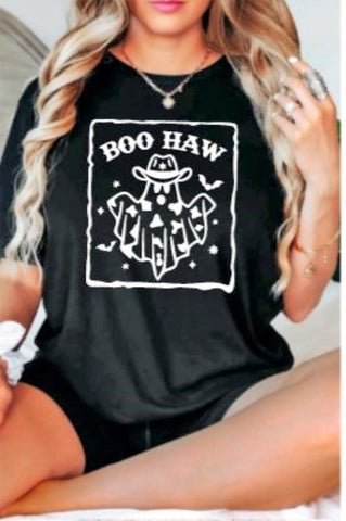 Country Halloween Boo Haw Graphic T-shirt
