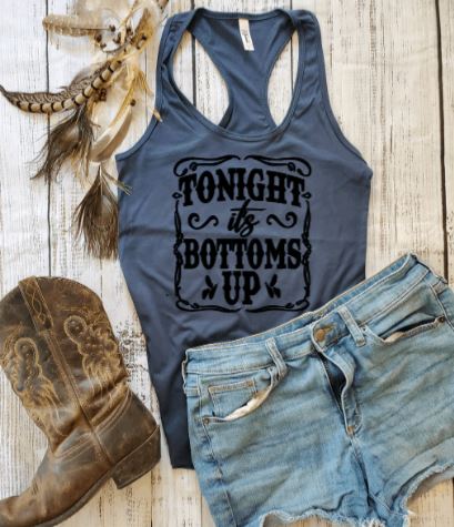 Tonight it's Bottoms Up Graphic Tank Top