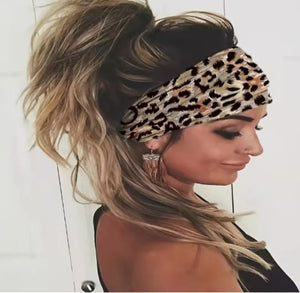 Cheetah Print Wide Headband