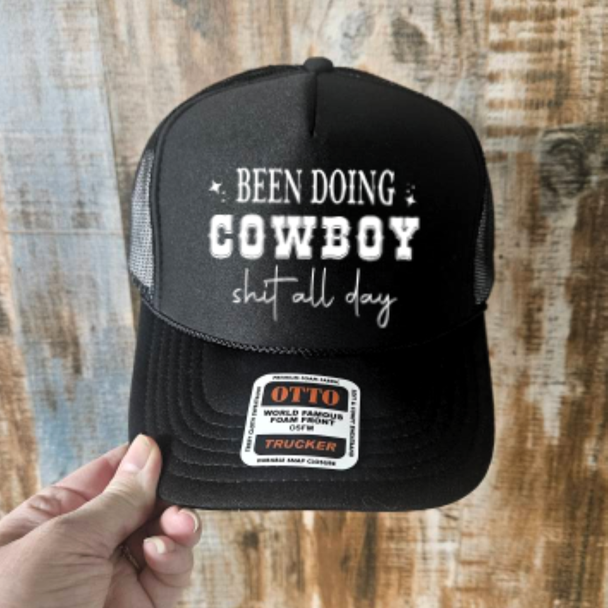 Cowboy Shit Trucker Hat for Horse Lovers