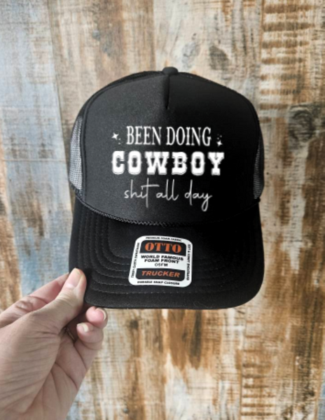 Cowboy Shit Trucker Hat for Horse Lovers