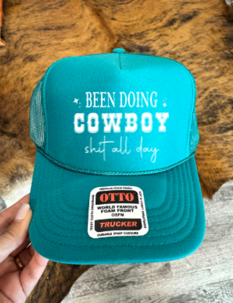 Cowboy Shit Trucker Hat for Horse Lovers