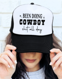 Cowboy Shit Trucker Hat for Horse Lovers